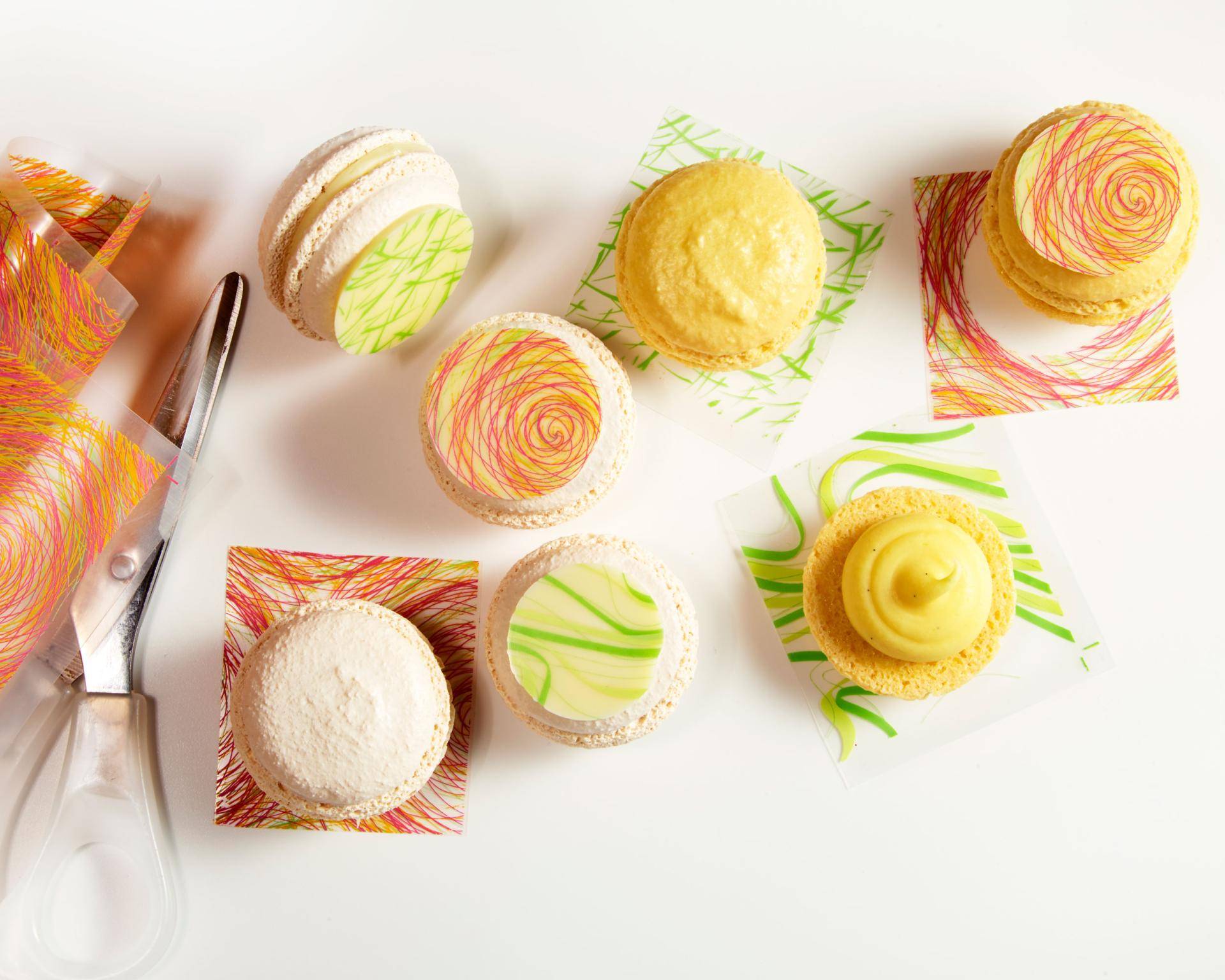 Spring and Swirl Macarons